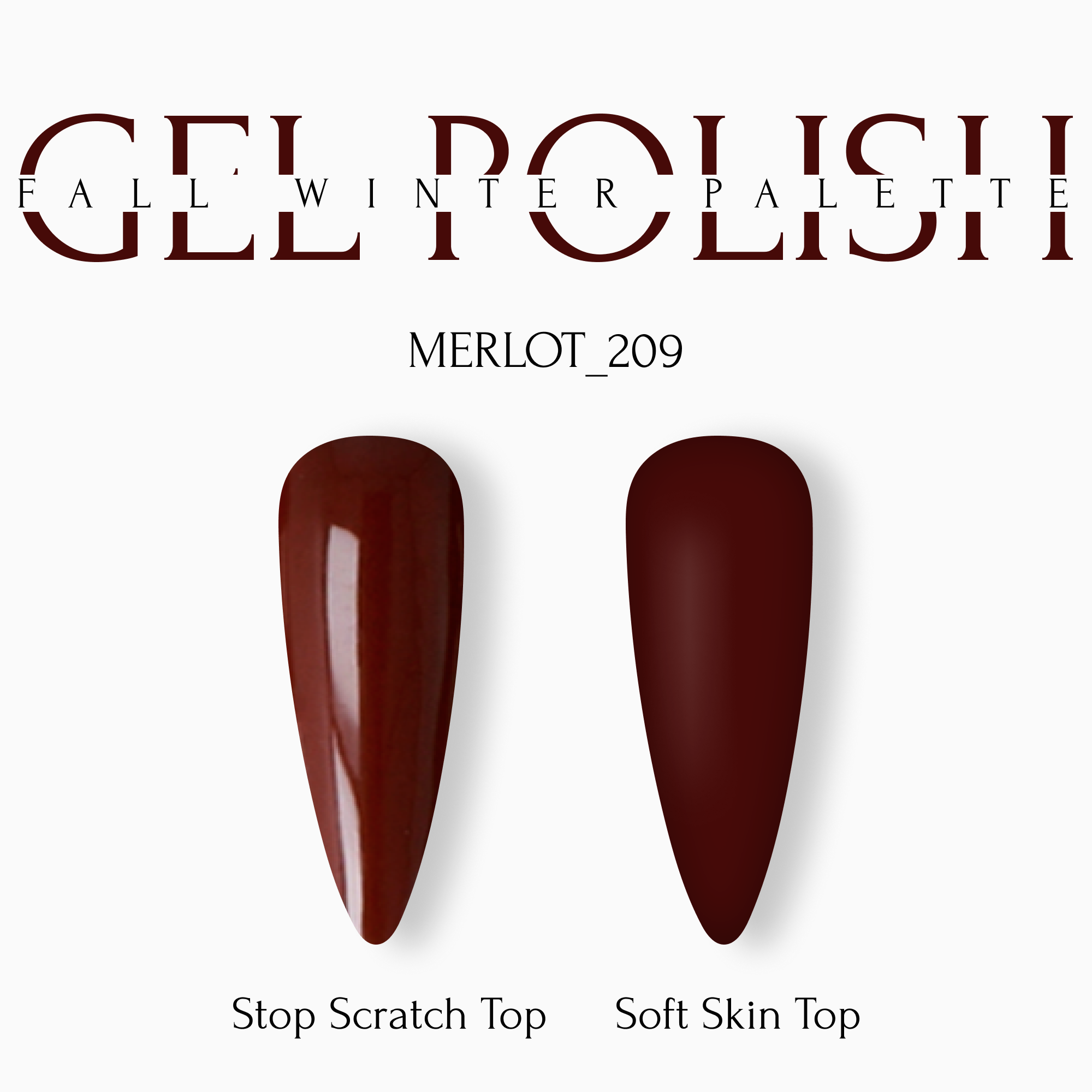 Gel Polish 8ml №209 - merlot 