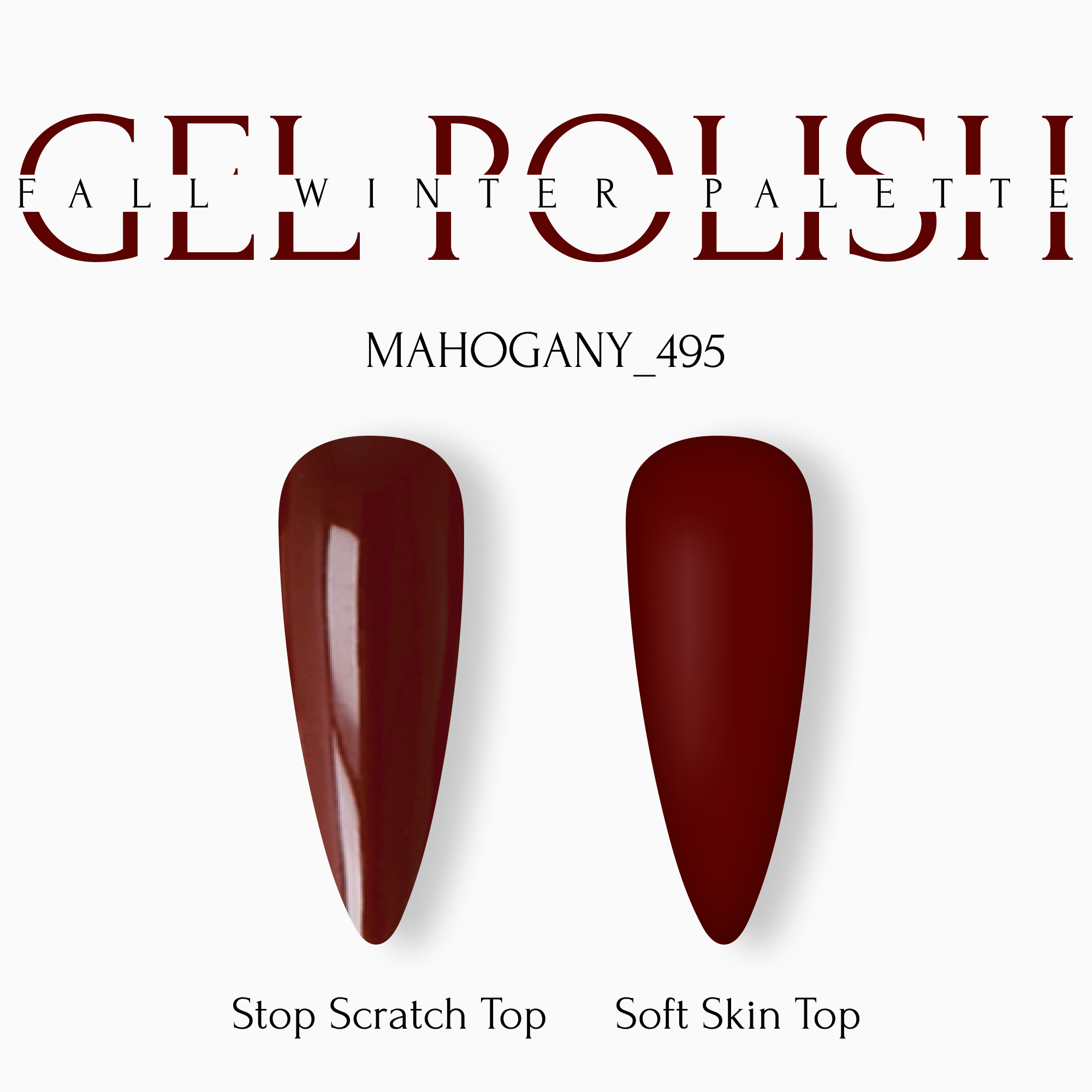 Gel Polish 8ml №495 - mahogany