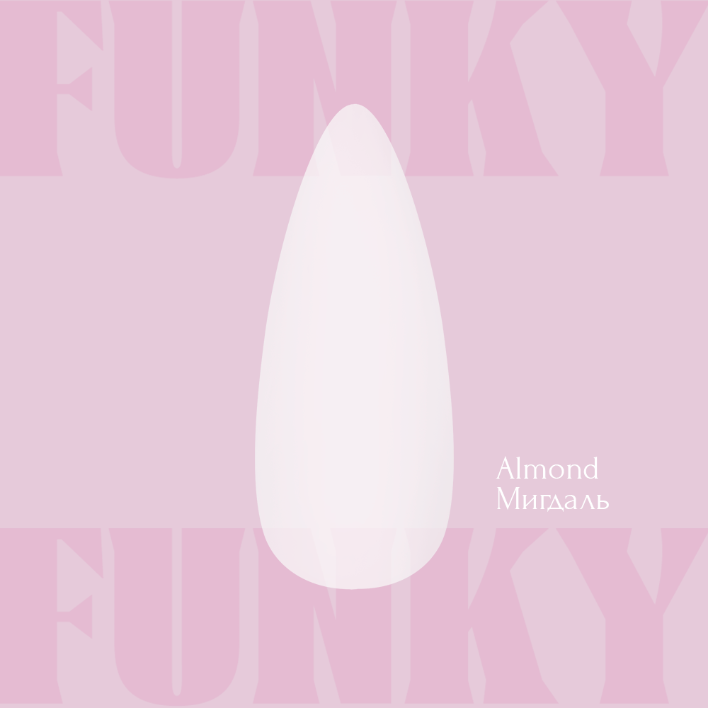 Nail Extension Gel Tips Funky Gel Tips ALMOND short