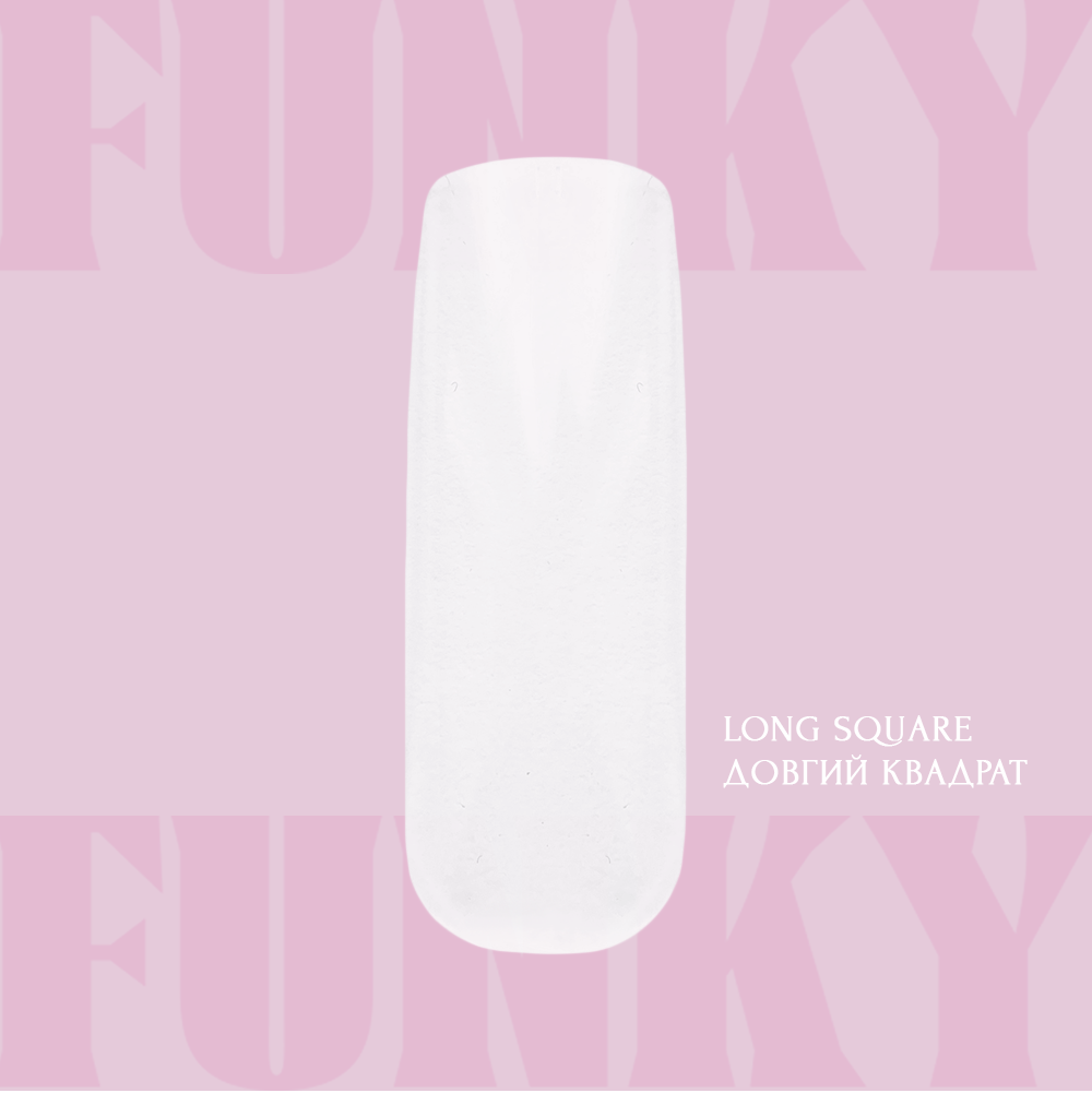 Nail Extension Gel Tips Funky Gel Tips  SQUARE  long 