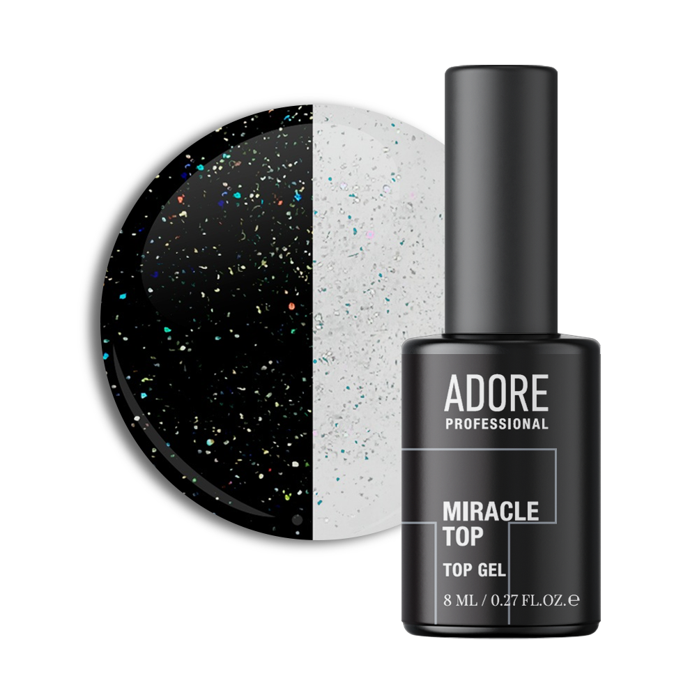 Product image of MIRACLE TOP con brillio olografico 8 ml №01 golographic glitter