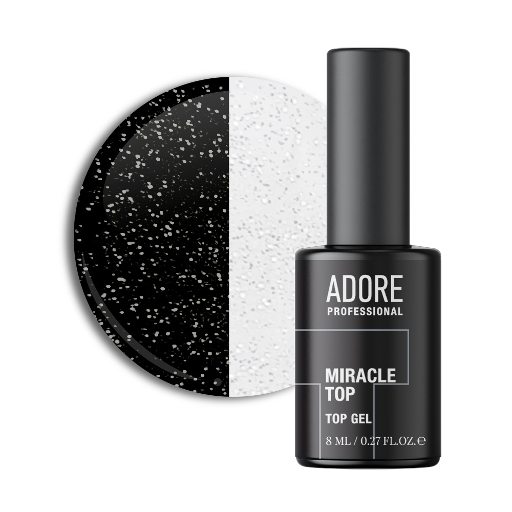 Product image of MIRACLE TOP con brillio olografico 8ml №06  - silver