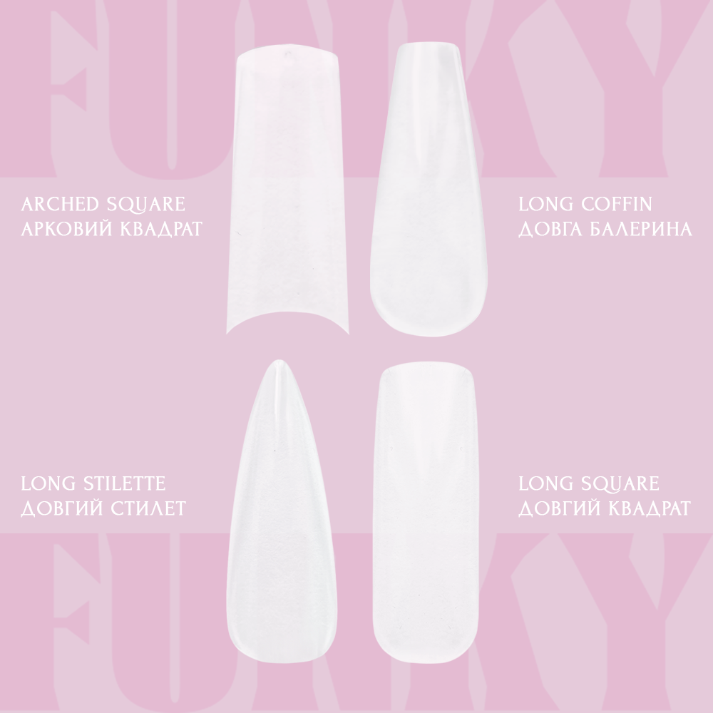 Nail Extension Gel Tips Funky Gel Tips MIX 