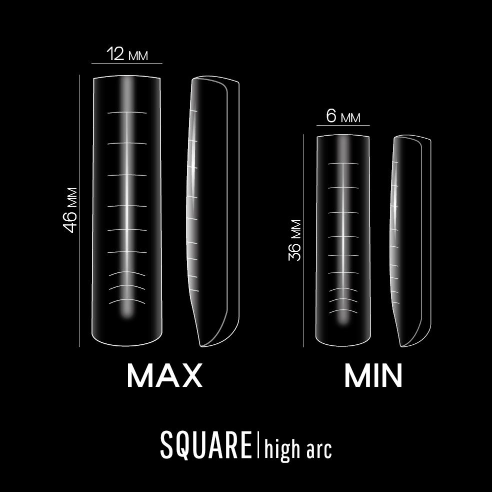 PRO Nail Forms  120pcs -  type 04 square