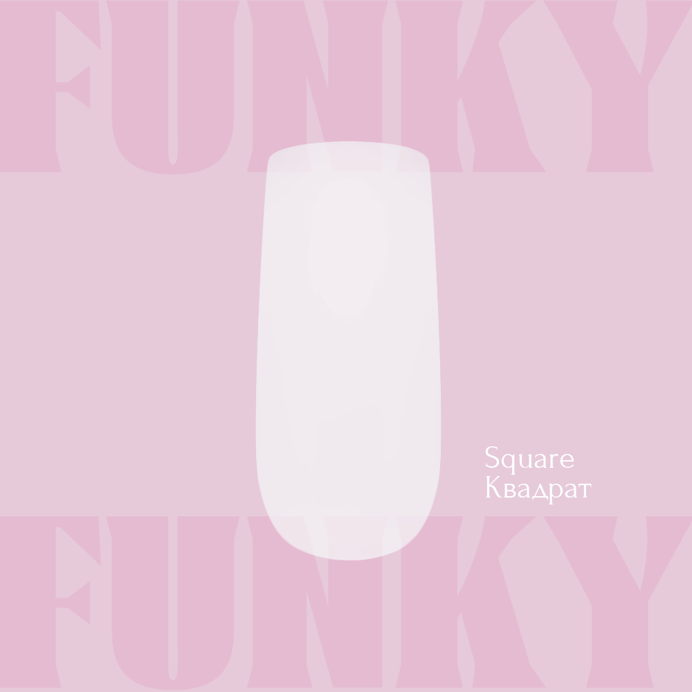 Nail Extension Gel Tips Funky Gel Tips SQUAREshort