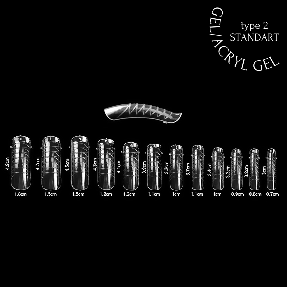 Dual Nail Forms 120pcs - type 02 universal